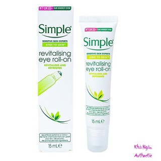BÚT LĂN CHỐNG THÂM QUẦNG MẮT SIMPLE KIND TO EYES REVITALISING EYE ROLL-ON