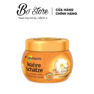 [NỘI ĐỊA ĐỨC] Kem ủ tóc Garnier Wahre Schatze Argan &amp; Camelia oil cho tóc khô xơ hư tổn, 300ml