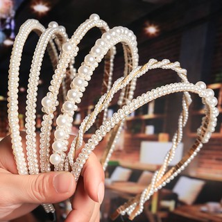 Bờm hạt trai nhân tạo xinh xắn kiểu dáng Hàn Quốc