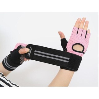 Găng tay tập gym Aolikes hở ngón cao cấp AK16
