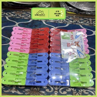 Set 20 Kẹp Quần Áo Nhựa Nhỏ Gọn Tiện Lợi Cho Gia Đình