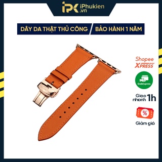 Dây Da Handmade [DA THẬT, BẢO HÀNH 1 NĂM] Swift Cam cho Apple Watch Seris 1/2/3/4/5/6/7