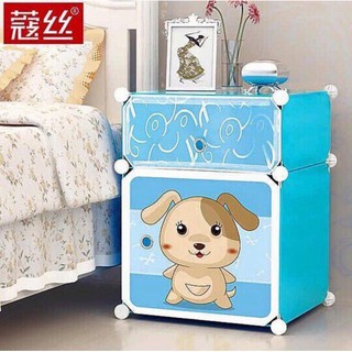 Tủ nhựa đầu giường lắp ghép