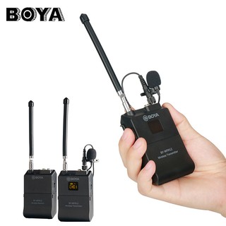 Micro không dây Boya WFM12 VHF chính hãng để quay video, mv, vlog chuyên nghiệp