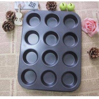 Khuôn Nướng Bánh Chống Dính 12 ô To