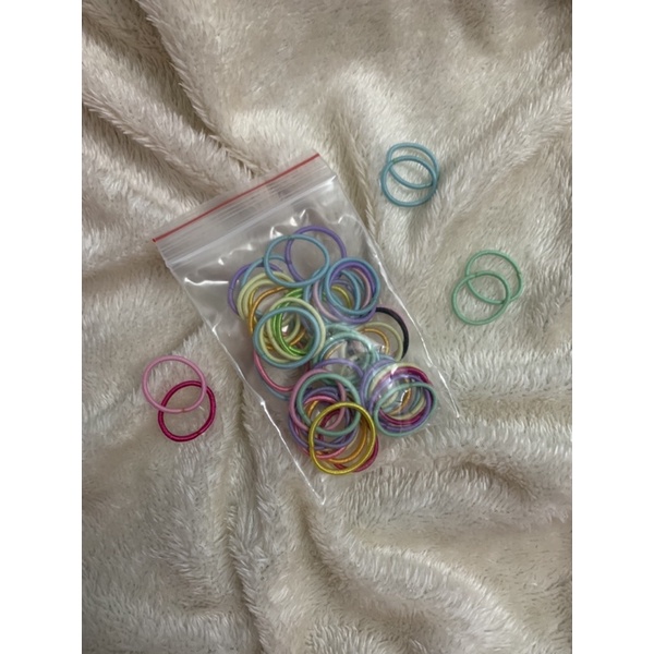 set 50 thun cột tóc cho bé