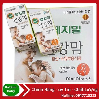 [Date 12/2022] Sữa bầu Vegemil hàn Quốc (16 hộp 190ml)