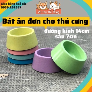 Bát ăn đơn cho chó mèo nhiều màu sắc, tiện lợi, dễ vệ sinh