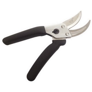Kéo cắt cành 9" (230mm) mỏ cong cán nhựa nhung TOP - 071119-PSD