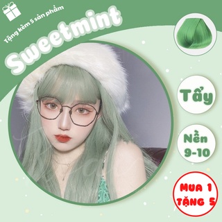 Thuốc nhuộm tóc tại nhà Sweet Mint - Xanh Bạc Hà - kèm oxi - cần sử dụng tẩy - Keaihairdye