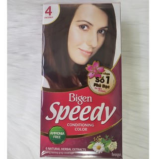 Thuốc nhuộm thảo dược phủ bạc Bigen số 4 nâu hạt dẻ