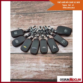 (trên 50 mẫu) Bao da chìa khóa ô tô chất liệu da bò cao cấp bảo vệ remote