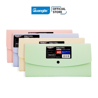 Túi khuy đựng tài liệu chia 12 file A6 dài Guangbo A9163