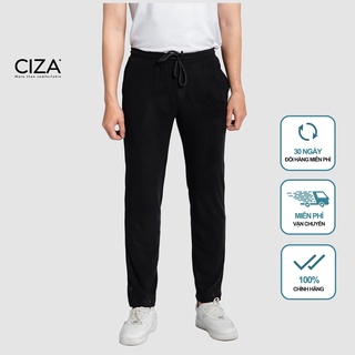 Quần dài nam thể thao CIZA thu đông ống suông chất nỉ bông cao cấp giữ nhiệt tốt dáng trẻ trung QDTR05