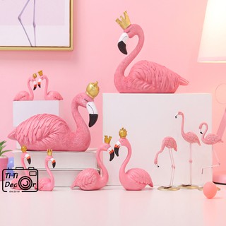 Hồng hạc vương miện trang trí chụp ảnh, decor nhà cửa, cửa hàng