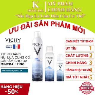 Xịt Khoáng Dưỡng Da Vichy cấp ẩm và bảo vệ da mineralizing thermal water 300ml