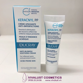 [Mini 5ml] Kem Dưỡng DUCRAY Keracnyl PP Anti-Blemish Soothing Cream - Giảm Mụn, Kiềm Dầu