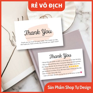 Card thank you name card thiệp cảm ơn khách hàng rẻ đẹp