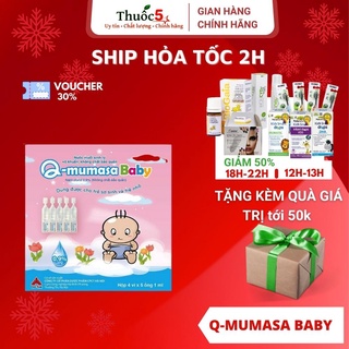 [GIÁ GỐC] Nước muối Q-mumasa Baby vệ sinh mắt mũi hộp 20 ống 1ml