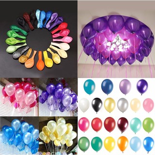 Set 10 Bóng Nhũ Nhiều Màu Sắc Trang trí Sinh Nhật