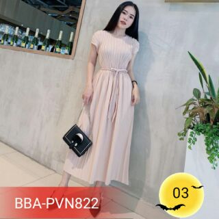 Váy bầu dập ly dáng maxi (50-80kg)