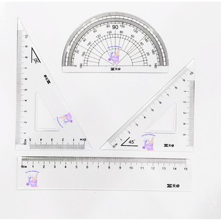 Bộ eke thước kẻ hoppang in hình màu EKNI26 bộ eke roro jump cute bộ eke dễ thương