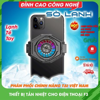 Quạt tản nhiệt sò lạnh F3 siêu mát dành cho điện thoại game, tăng hiệu suất giảm chai pin hiệu quả
