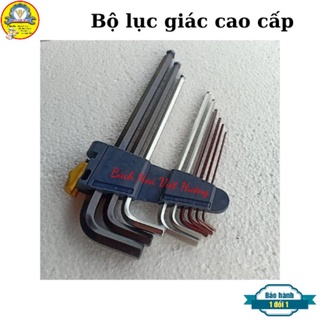 Bộ lục giác đầu bi dài 9 chi tiết làm từ hợp kim cao cấp Marlin đủ size từ 1.5mm-10mm [sẵn hàng]