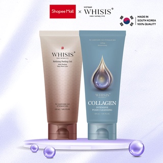 Combo Trẻ Mãi Không Già WHISIS Gồm Sữa Rửa Mặt Collagen Chống Lão Hóa Và Gel Tẩy Tế Bào Chết Đông Y 120ml