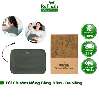 Túi Chườm Nóng Thảo Dược Đa Năng Dùng Điện REFRESH Giảm Đau Cổ Vai Gáy, Giảm Đau Lưng Hông, Đau Bụng, Đau Bụng Kinh