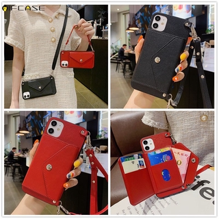 Ốp Điện Thoại Cứng Khung Mềm Bảo Vệ Camera Chống Rơi Có Ví Đựng Tiền Cho iPhone 12 Mini 12 Pro Max