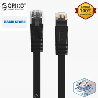 Cáp Mạng CAT6 bấm sẵn loại dẹp ORICO PUG-C6B - Hàng Chính Hãng