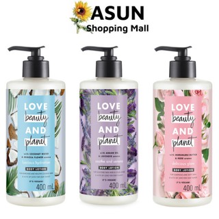 Sữa Dưỡng Thể Love Beauty and Planet 400ml Giúp Sáng Da, Dưỡng Ẩm, Thư Giãn Da