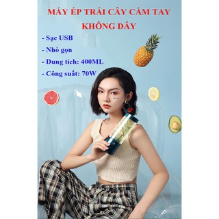 Máy ép trái cây - Máy xay sinh tố mini cầm tay không dây - Nhỏ gọn - Đa năng - Di động - Tiện ích (HATB35)