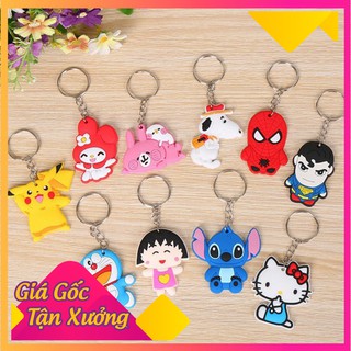 Hot  (𝐓𝐑𝐈 𝐀̂𝐍 𝐊𝐇𝐀́𝐂𝐇 𝐇𝐀̀𝐍𝐆) Móc Khóa Silicon Hoạt Hình Mẫu Ngẫu Nhiên