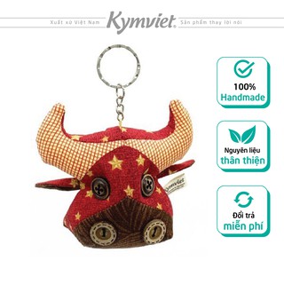 Móc Khóa Hình Trâu Nhồi Bông Kymviet 100% Handmade Cotton [MKT-2102]