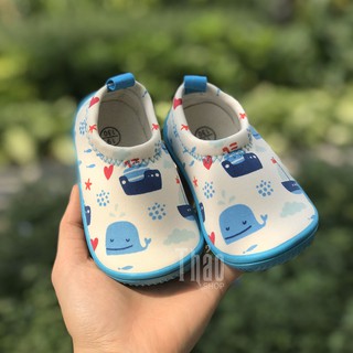 Giày Lười Trắng Tàu Xanh - Giày Tập Đi Cho Bé, Giày Dép Trẻ Em, Giày Bé Trai, Giày Bé Gái, Sandals Cho Bé