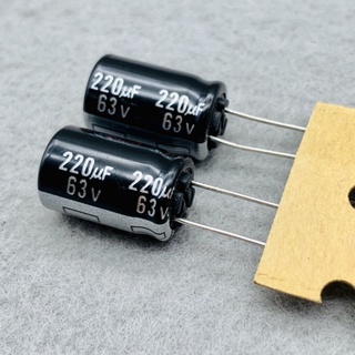[1 CẶP] Tụ Lọc Nguồn Panasonic NHG 220uF 63V (cam kết hàng xịn 100%)