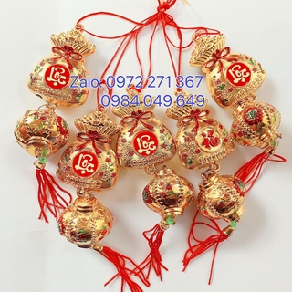 Dây treo Tài Lộc trang trí Tết, Liễn khánh treo trang trí cây Mai, Đào, Quất - Tết Nguyên Đán