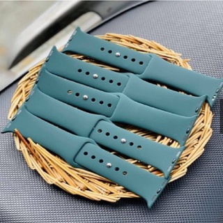 Dây cao su màu Blue Green mới cho đồng hồ thông minh 38,40,41,42,44,45mm
