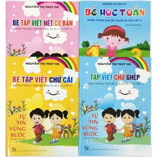 Sách Combo 4 cuốn bé tập viết và bé học toán (thúy hà) 4764762498265