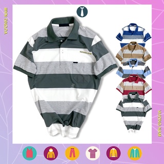 Áo phông nam trung niên polo tay ngắn form rộng có cổ cotton đẹp cao cấp VN48I