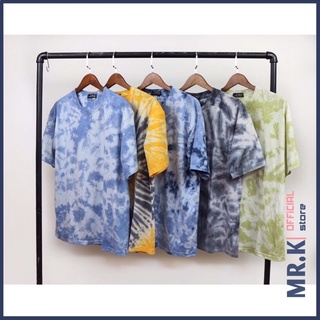 Áo thun unisex nam nữ tay lỡ TIE DYE loang màu