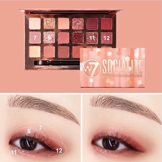 Bảng phấn mắt W7 Socialite