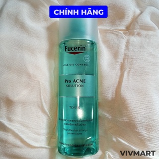 ✅ EUCERIN PrO ACNE Solution TONER 200ML- Nước Hoa Hồng Cân Bằng Cho Da Dầu Mụn