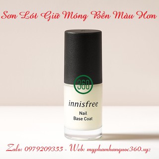 [NEW] Sơn Lót Giữ Móng Bền Màu Hơn - Innisfree Nail Base Coat 6ml