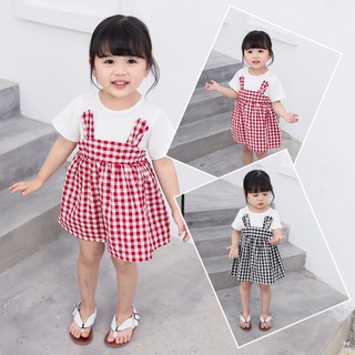 Đầm thời trang sọc ca rô xinh xắn dành cho bé gái