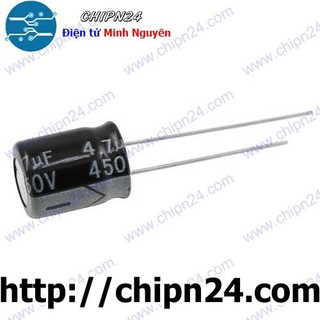 [5 CON] Tụ hóa 4.7uF 450V (10x13mm)