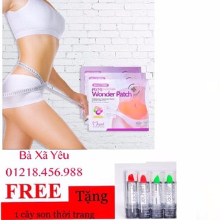 Combo 10 miếng dán tan mở bụng + 1 cây son