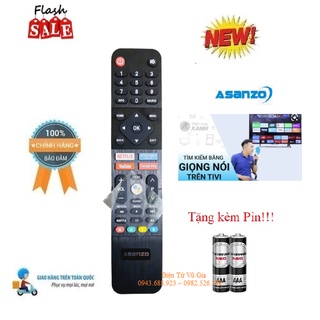 Remote Điều khiển TV Asanzo giọng nói- Hàng mới chính hãng theo máy 100% Tặng kèm Pin!!!